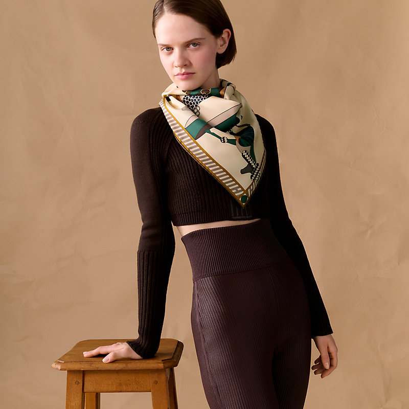 A Toute Allure scarf 90 - Beige | Hermès Mainland China